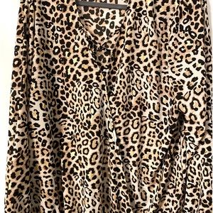 Rue 21 Animal Print Blouse with Shimmer detail.